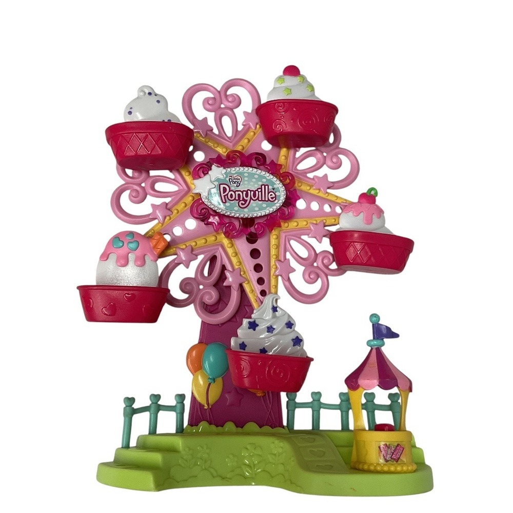 MLP My Little‎ Pony Ponyville Ferris Wheel Cupcake Toy Fairground Carnival Works